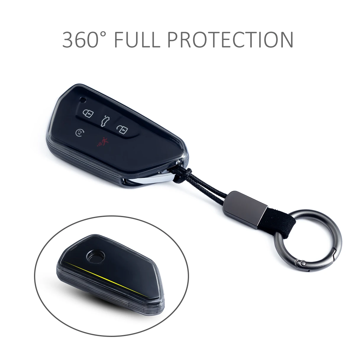 حافظة مفاتيح السيارة النحيفة سلسلة مفاتيح لسيارة Volkswagen VW Golf GTI Passat ID.3 4 7 Buzz Tayron Cupra Formentor Leon Born Tavascan #4