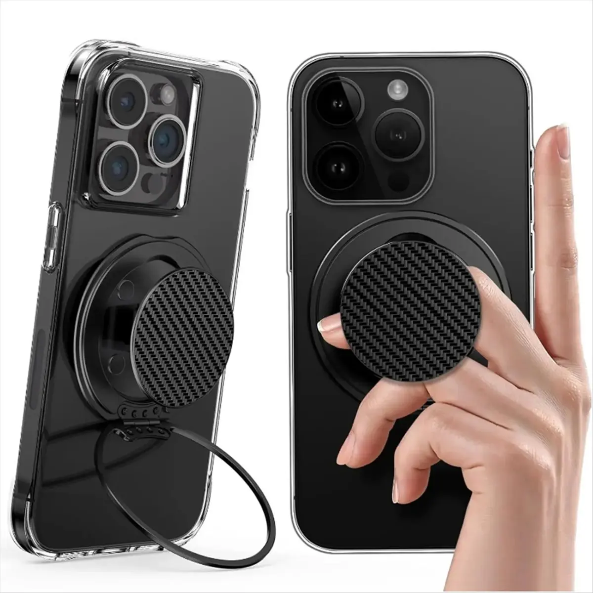 A86G NEW Universal Magnetic Phone Grip for Ultra Thin Cell Phone Finger Ring Holder Portable 360 Rotatable Phone Stand