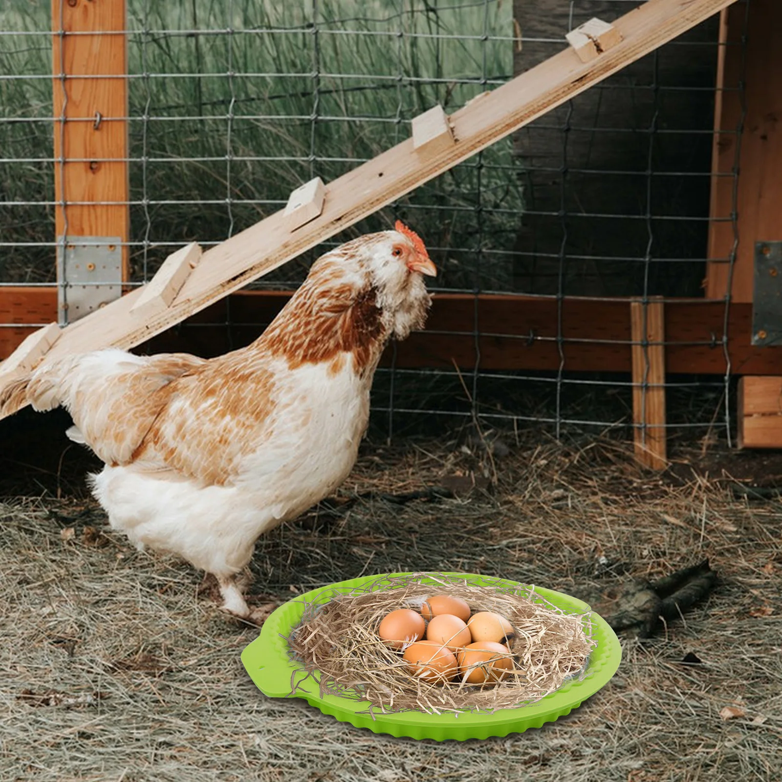 

Silicone Chicken Nesting Pads Washable Reusable Egg Protective Mat For Chicken Coop Laying Boxes Nesting Box Liners