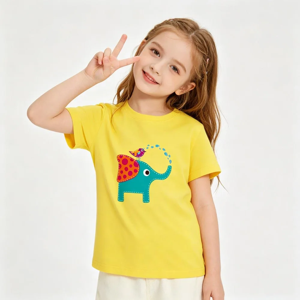 Baby Toddler Boys Girls T Shirts Teenagers 1 to 2 3 4 5 6 7 8 9 10 11 12 13 14 Years Summer Cotton Tee Shirt Children's Clothing