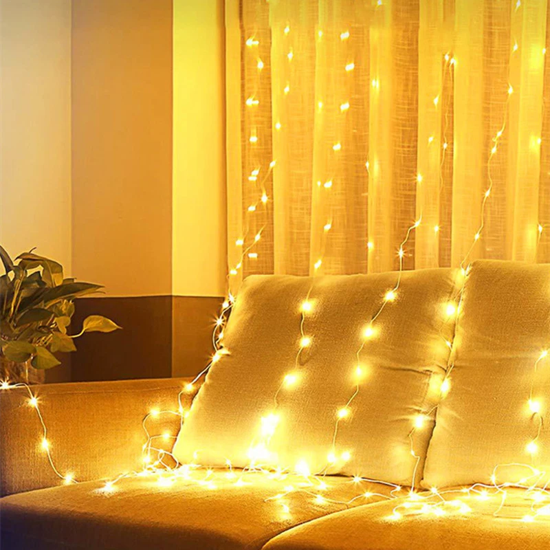 5V 3/4/6m Christmas Garland USB Lamp Festoon Curtain LED String Light Christmas Decor for Home New Year Holiday Decor Lights