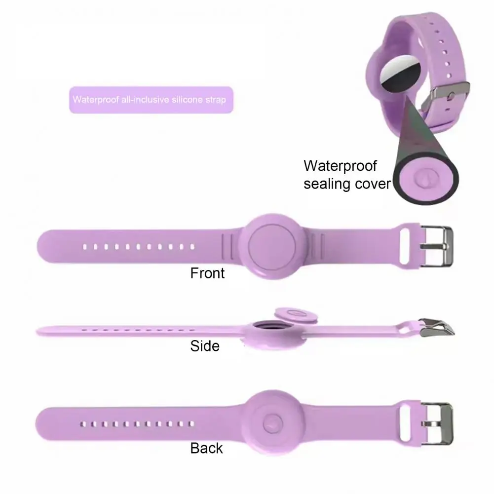 Cute Colorful Wrist Strap for Kids Tracker Waterproof Silicone Bracelet with Adjustable Strap Protective for Kids for Children