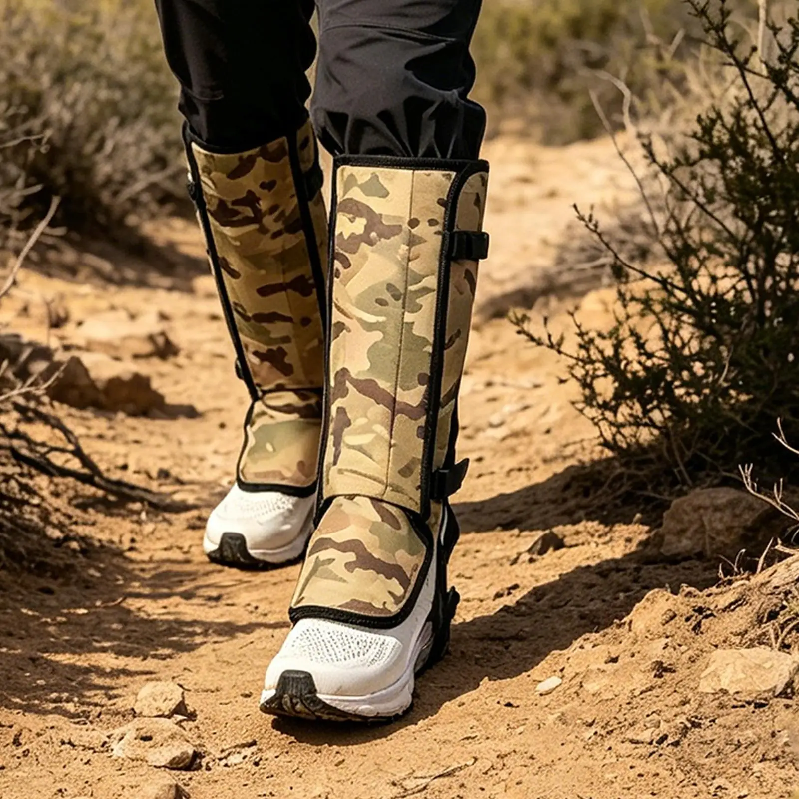 Schlangenschutzgamaschen mit Verstellbarem Riemen Beinschutz Gegen Schlangenbiss für Frauen Männer Wanderer Rancher Landwirte Landschaftspfleger Camper