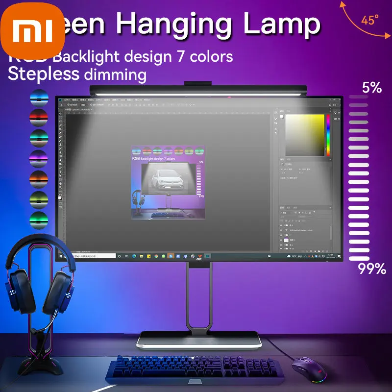 Xiaomi Led Lamp for Monitor Light Bar Desk Lamp Screen LED Bar Table Lamps Computer Monitor Laptop Screen Hanging Light Study