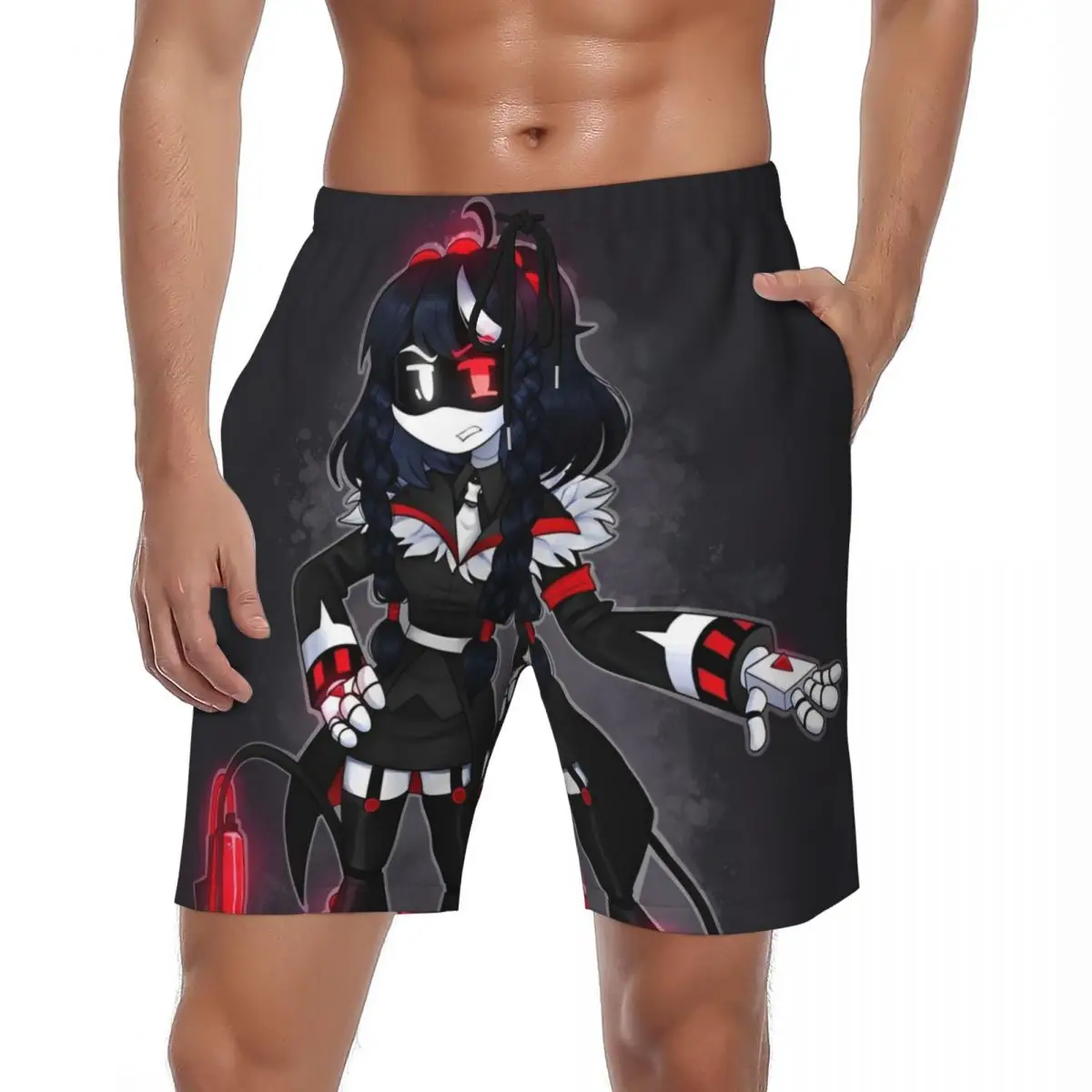 

Мужские шорты для доски, убийство, дроны, игра Y2K, ретро плавки Uzi, швейцар, быстросохнущие спортивные шорты для серфинга, горячие пляжные шорты большого размера