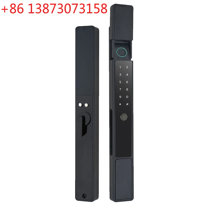 TTLock APP Narrow Body Automatic Bridge Breaking Aluminum Fingerprint Lock Waterproof For Outdoor Pull Push Sliding Door Used