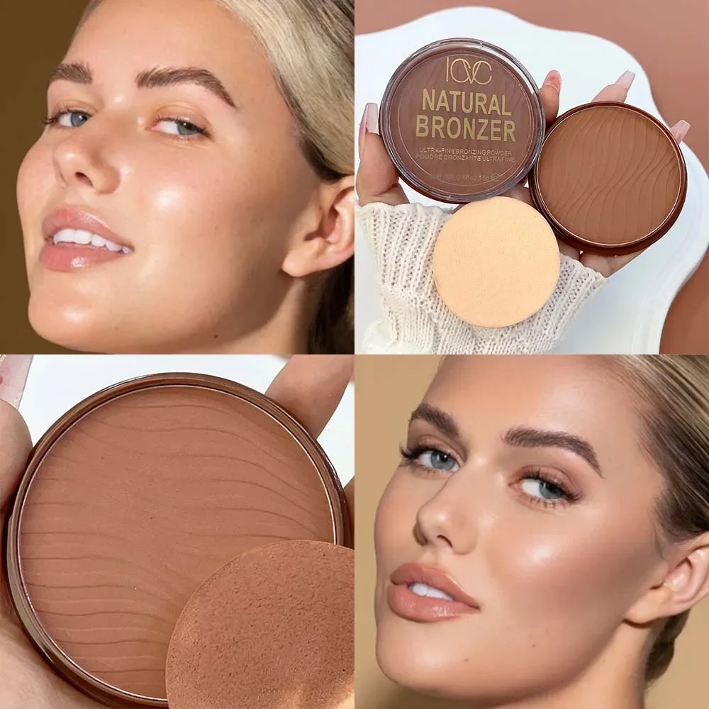 Face Brown Bronze Contour Palette Natural Shadow Three-Dimensional Face Contour Dark Powder Contour Palette Cosmetics