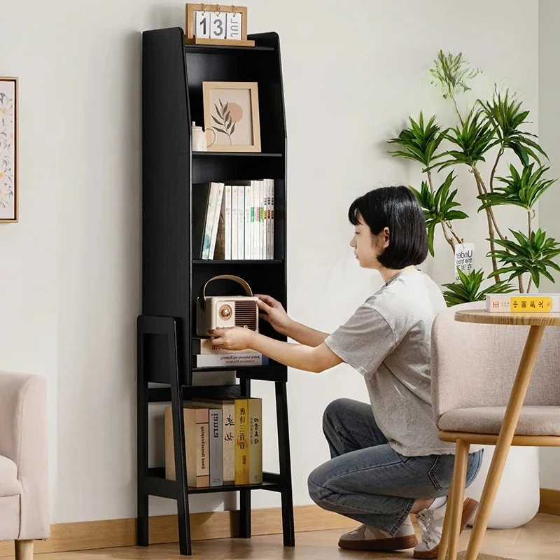 Simple bookshelf Floor-to-ceiling bookcase Reading area Picture book rack Wall storage Living room Home storage