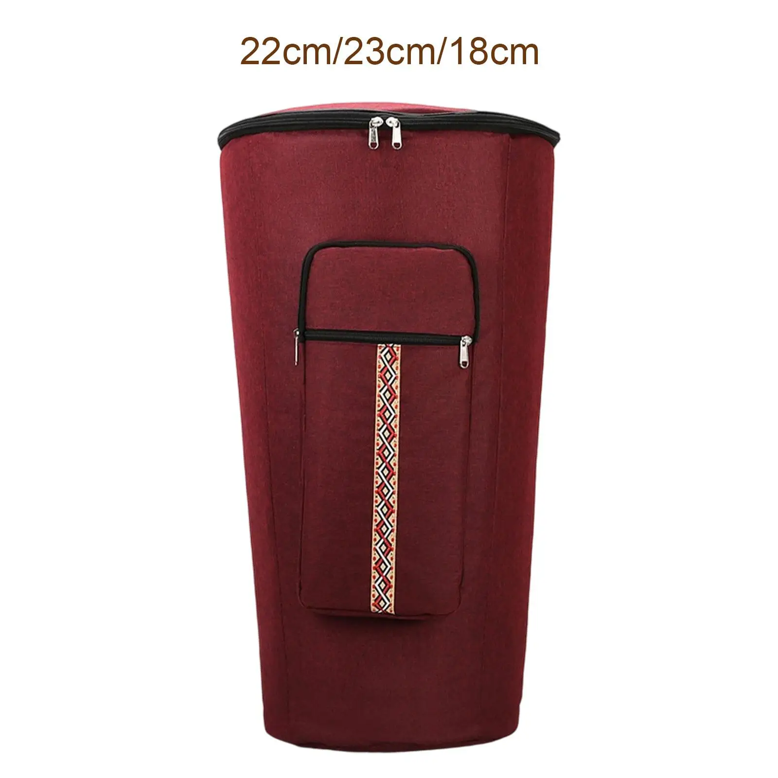 حقيبة ظهر Djembe Drum مقاومة للخدش والغبار ومبطنة بشكل مريح
