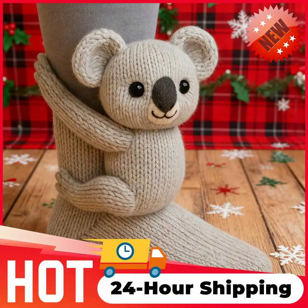 Neue Mode Frauen Socken Cartoon 3D Tiere Kawaii Socke Dame Boden Socken Gestrickte Niedlichen Tier Boden Socken Winter Spaß Socken
