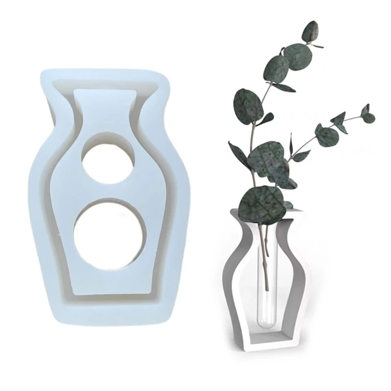 Vase Shaped Silicones Molds for Plant Propagation Tube Stand Flower Vase Glass Planter Stations Stand, Vase Resins Molds