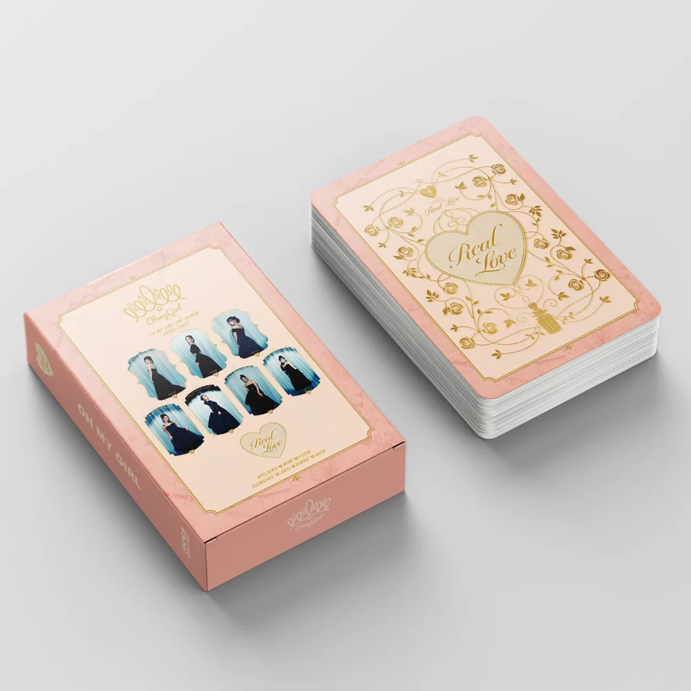 55pcs/set Kpop OH MY GIRL Lomo Cards Photo Album REAL LOVE Photocards OH MY GIRL BEST  HD Photo Fans Collection Gift Box Cards