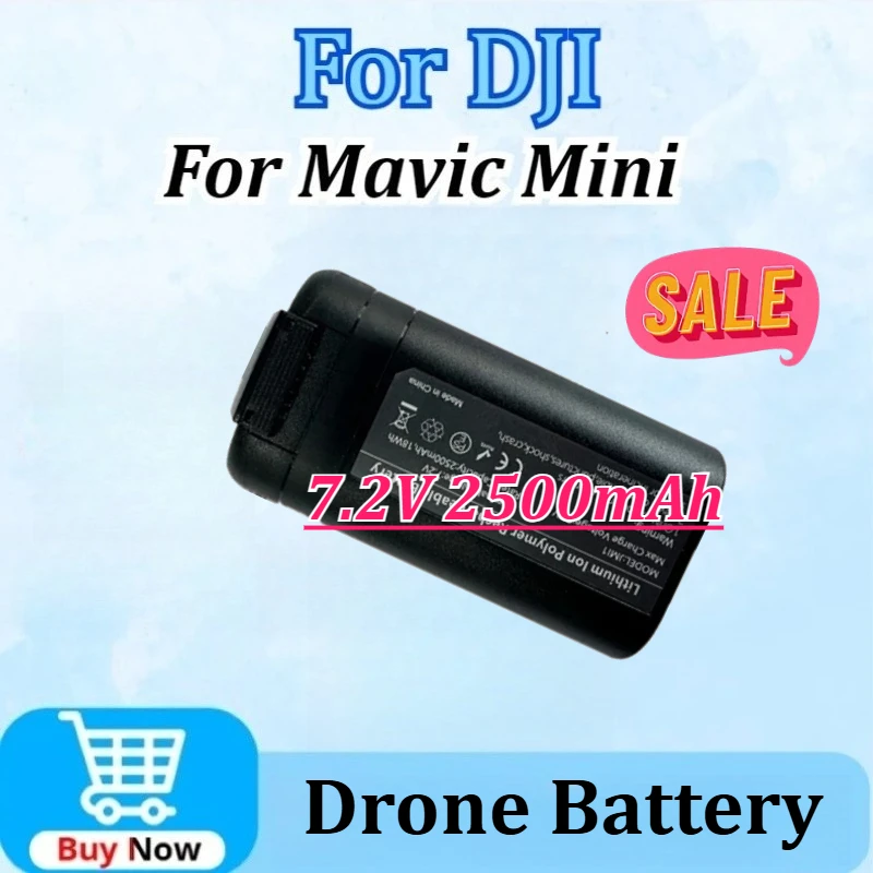

Upgraded 7.2V 2500mAh High Quality Drone Battery for DJI Mavic Mini Drone Smart Flight Accessories Flight Time 30 Minutes