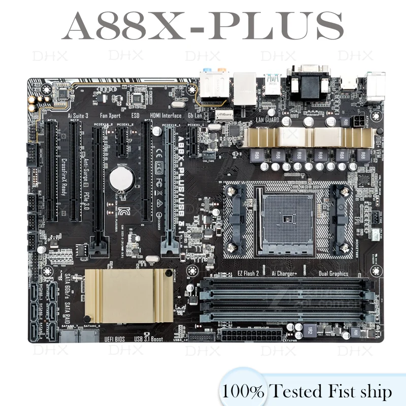 For A88X-PLUS/USB3.1 Motherboard PCI-E3.0 HDMI Socket FM2+ DDR3 ATX A88X Mainboard 100% Tested Fully Work be Fast ship DH