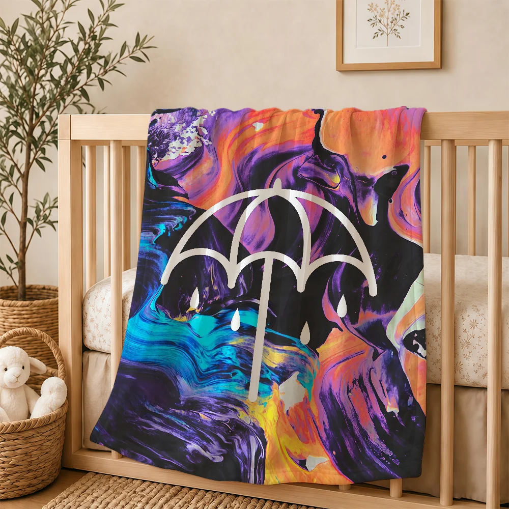 B-Bring Me H-HorizonS Blanket For Soft Warm Knee For Bedroom Living Room Bed Sofa Camping Picnic Office Gift