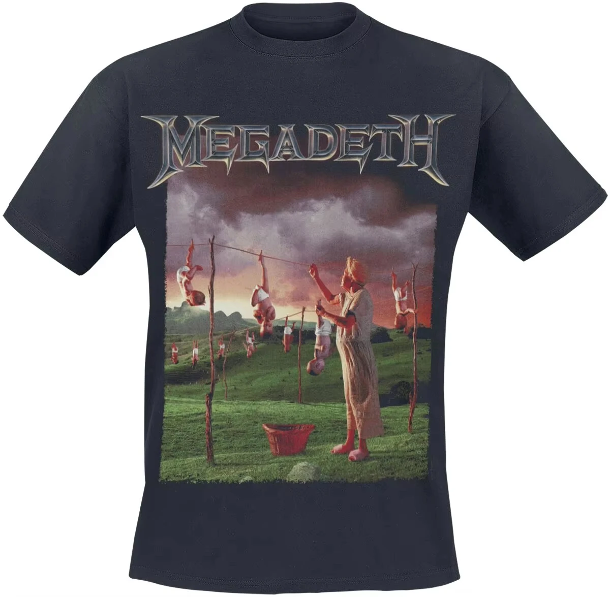 Youthanasia Hanging Babies Album Cover Megadeth Band T-Shirt Cotton Graphic Tee Men Women Summer Streetwear