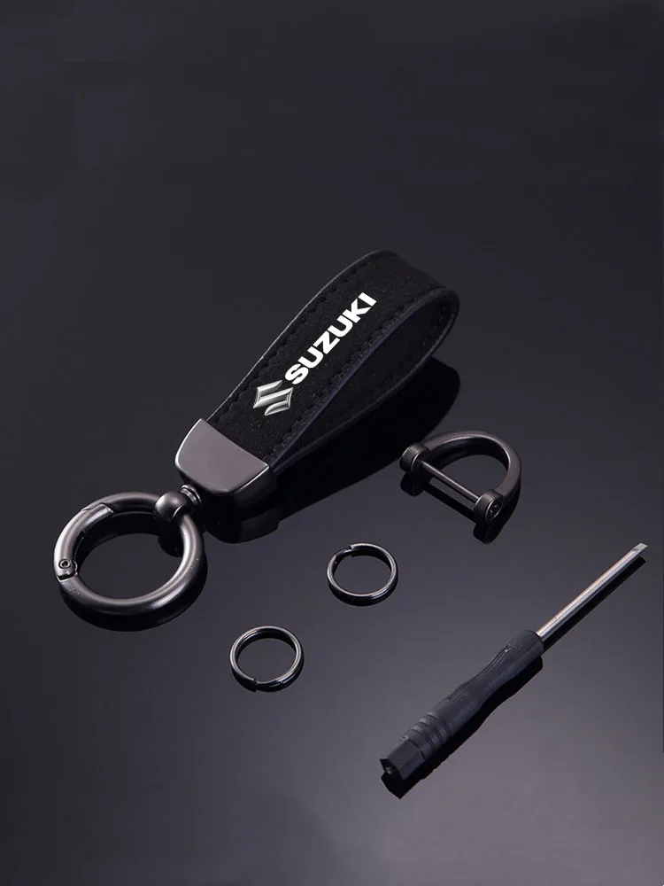 Porte-clés de voiture pendentif porte-clés en daim pour femmes et hommes cadeaux mode pour Suzuki SX4 Swift Grand Vitara ALTO accessoires