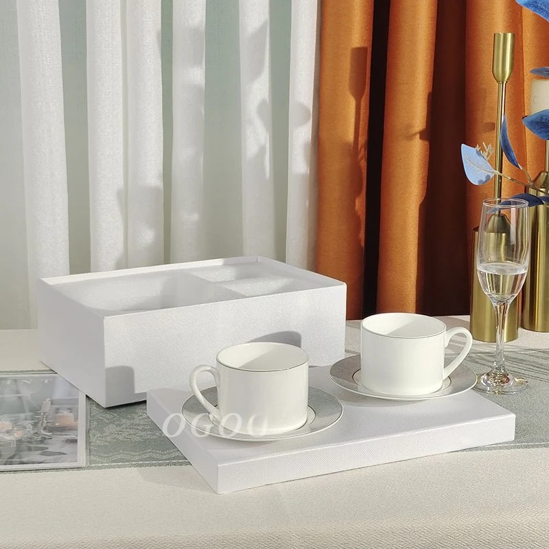 

European Style Bone China Cup and Saucer Set Wedding Birthday Souvenir Gift for Special Occasions