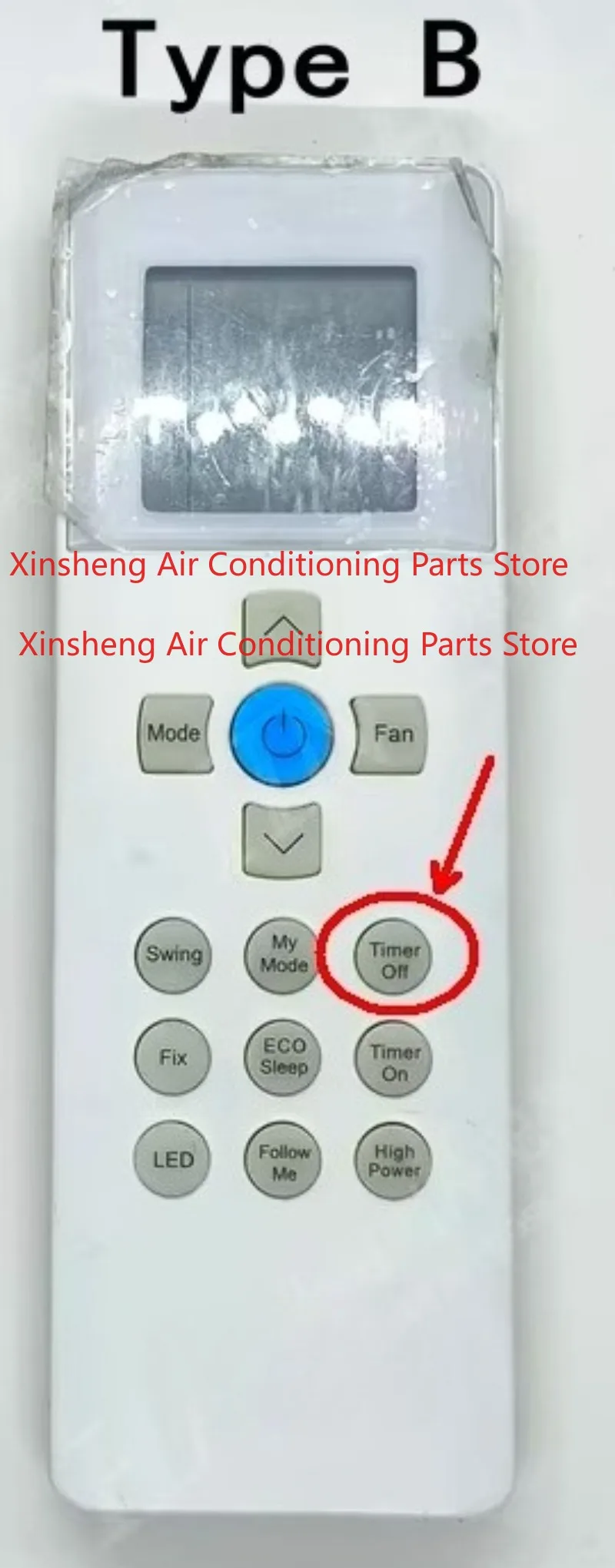 Applicable to Carrier Air Conditioning English Remote Control RG67G (2S)/BGEF RG67N/BGEF