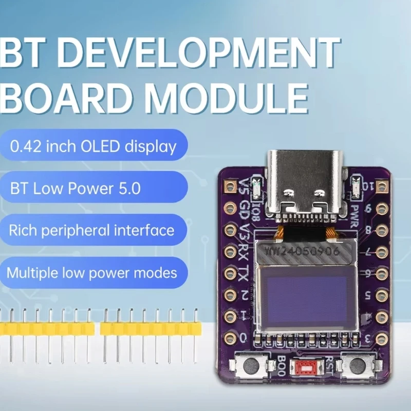 Esp32 RISC V Development With 0.42Inch LED Screen WiFi Bluetooth-compatible Connectivity Small Size 896C