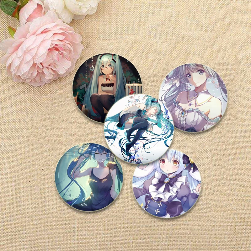 Miku Cartoon Character Badge Music Singer Enamel Pins for Clothes Backpack Jewelry Handmade Gifts Cosplay Anime Cute Brooches