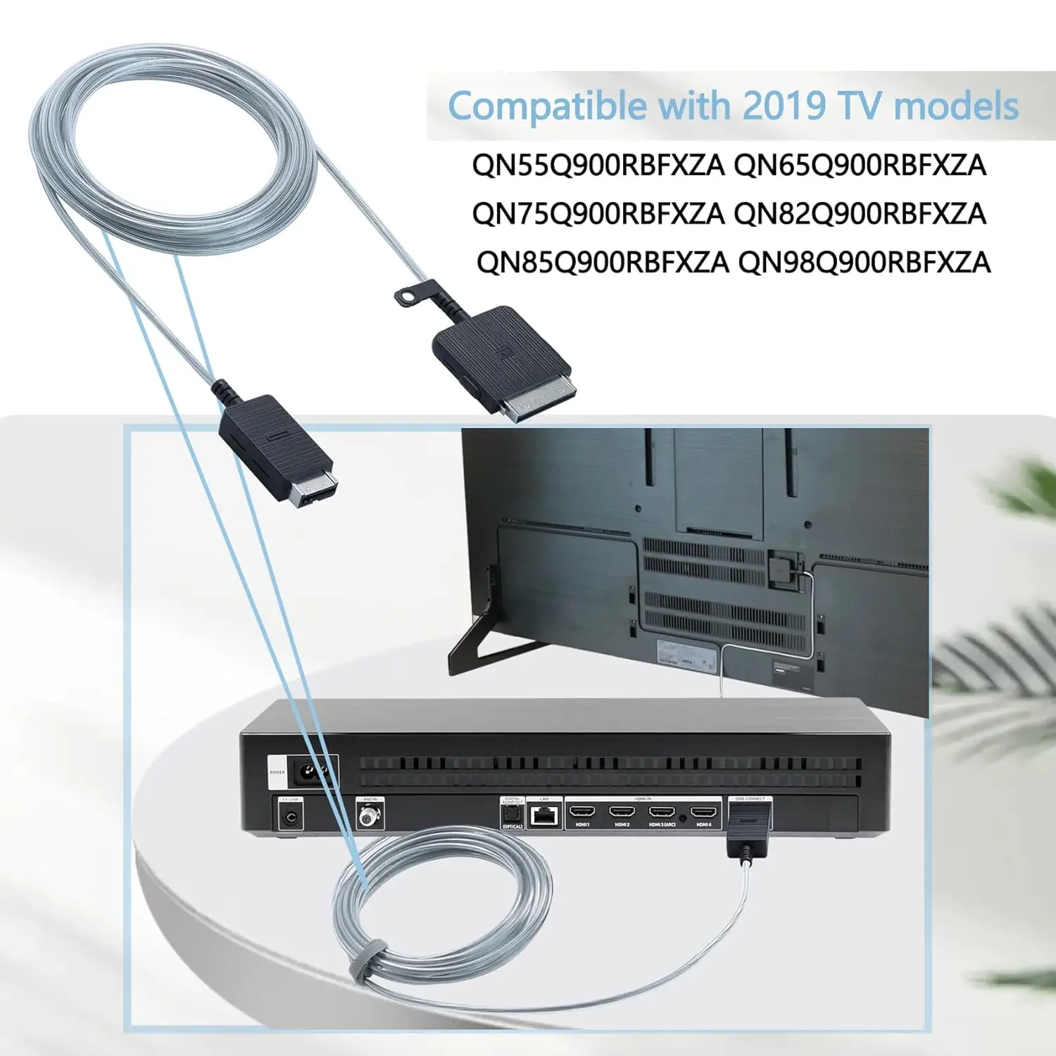 

New BN39-02436B One Connect Cable For Samsung 2019 Q900R QLED 8K TV QN55Q900RBFXZA QN65Q900RBFXZA QN75Q900RBFXZA QN82Q900RBFXZA