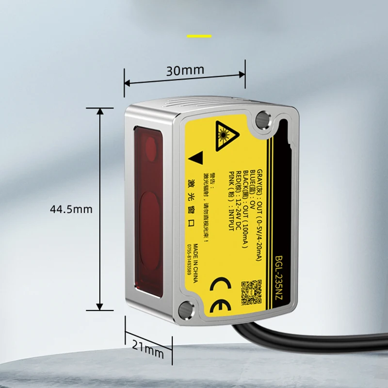 High-precision 0.1mm laser sensor large-range 500mm laser displacement ranging sensor with 485 analog sensing