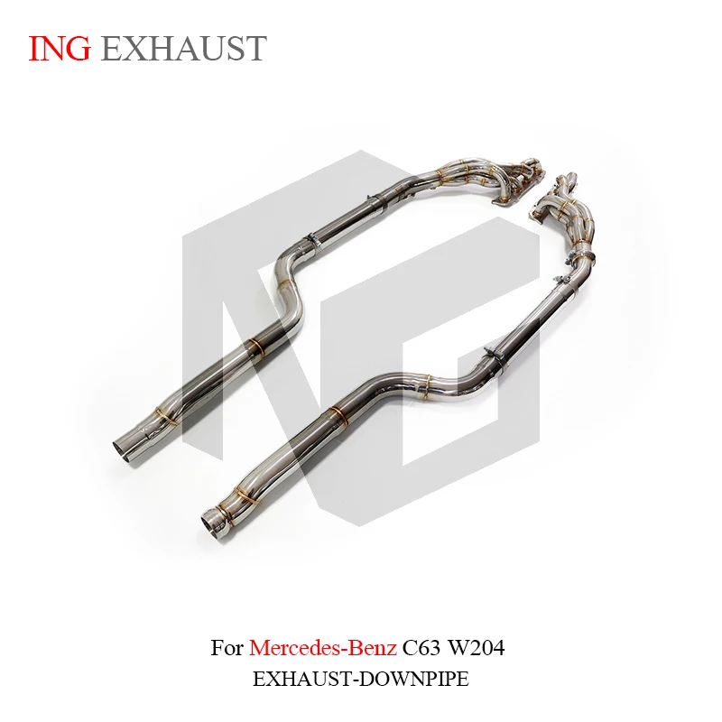 ING マニホールドパフォーマンスエキゾーストチューブ メルセデスベンツ AMG W204 C63 6.2L エンジンヘッダー変位パワーレースツールシステム用