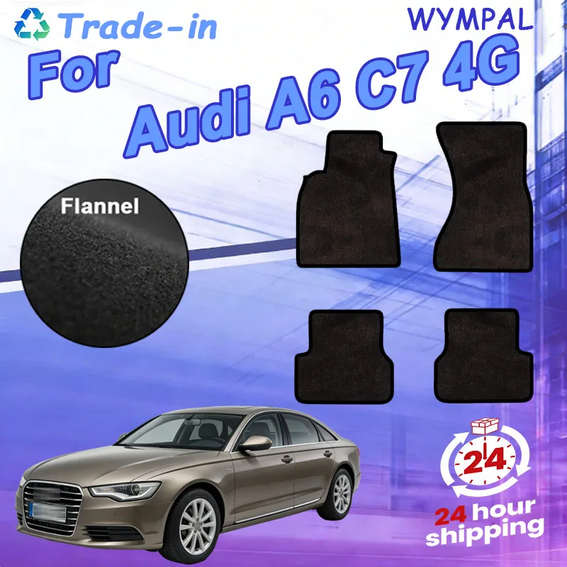 

Нейлоновые замшевые коврики для Audi A6 C7 4G 2012~2018 2013 2014, панели для пола автомобиля, накладки на ступеньки, ковры, покрытия, наклейки на коврики, автоаксессуары