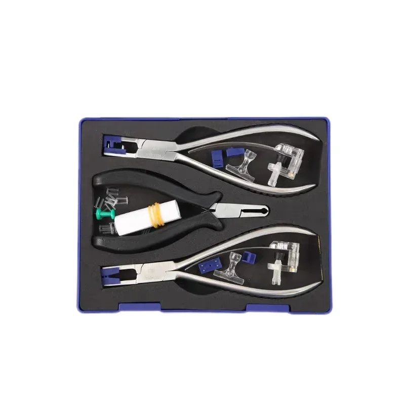 Professional Optical Lab Equipment Tool Kits Stainless Steel Silhouette Plier Set Rimless Frame Eyewear Eyeglass Repair Tools Fa