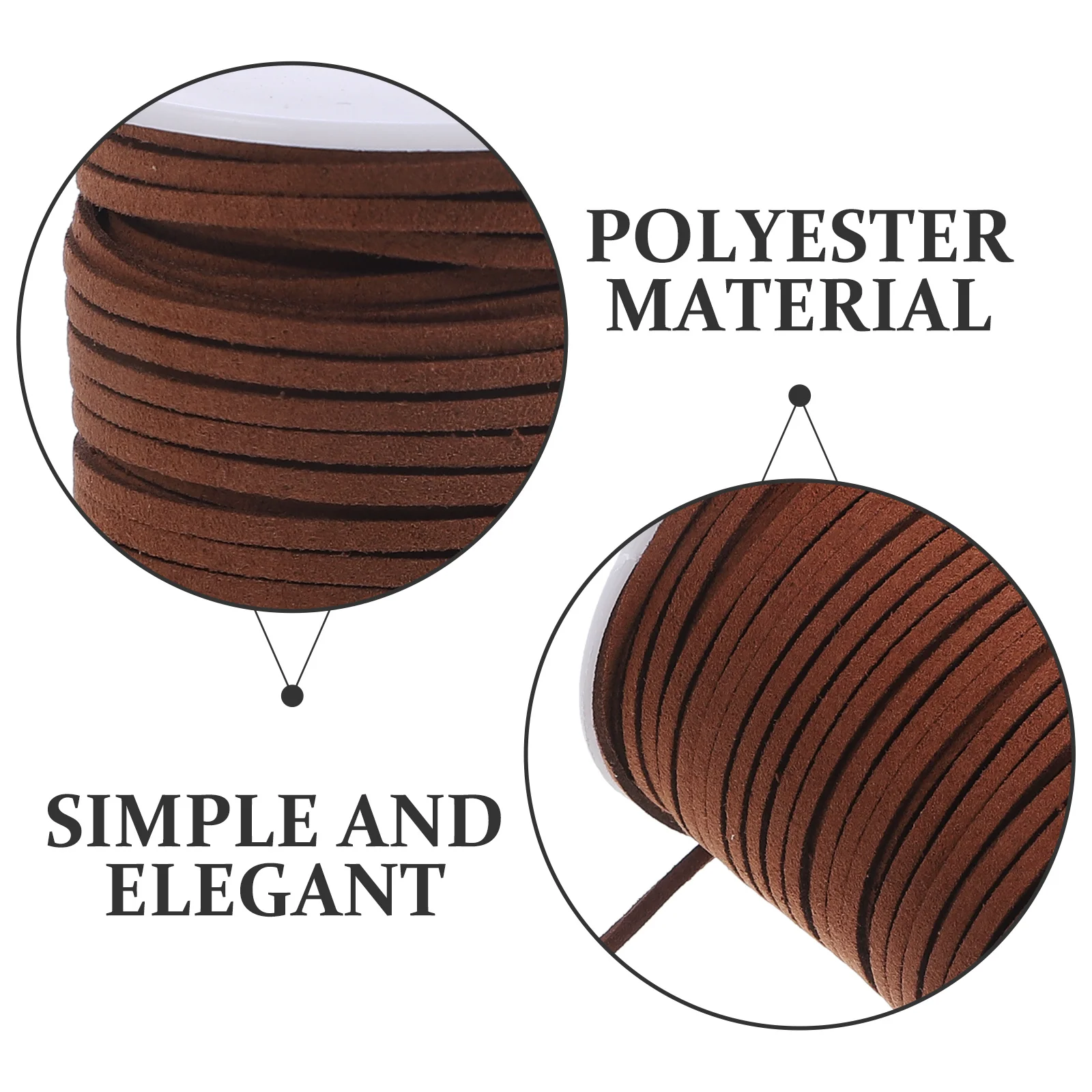 

1 Roll Suede Cord Polyester Decorative Rope DIY Gift Wrap Bowknot Tying Bouquet String Party Decor Craft Supplies