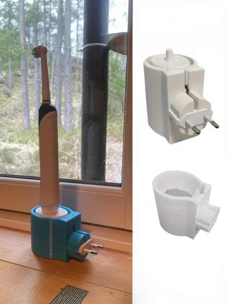 Base de chargement pour brosse à dents électrique avec stockage de câbles et support de montage : une solution de gestion des câbles d'alimentation