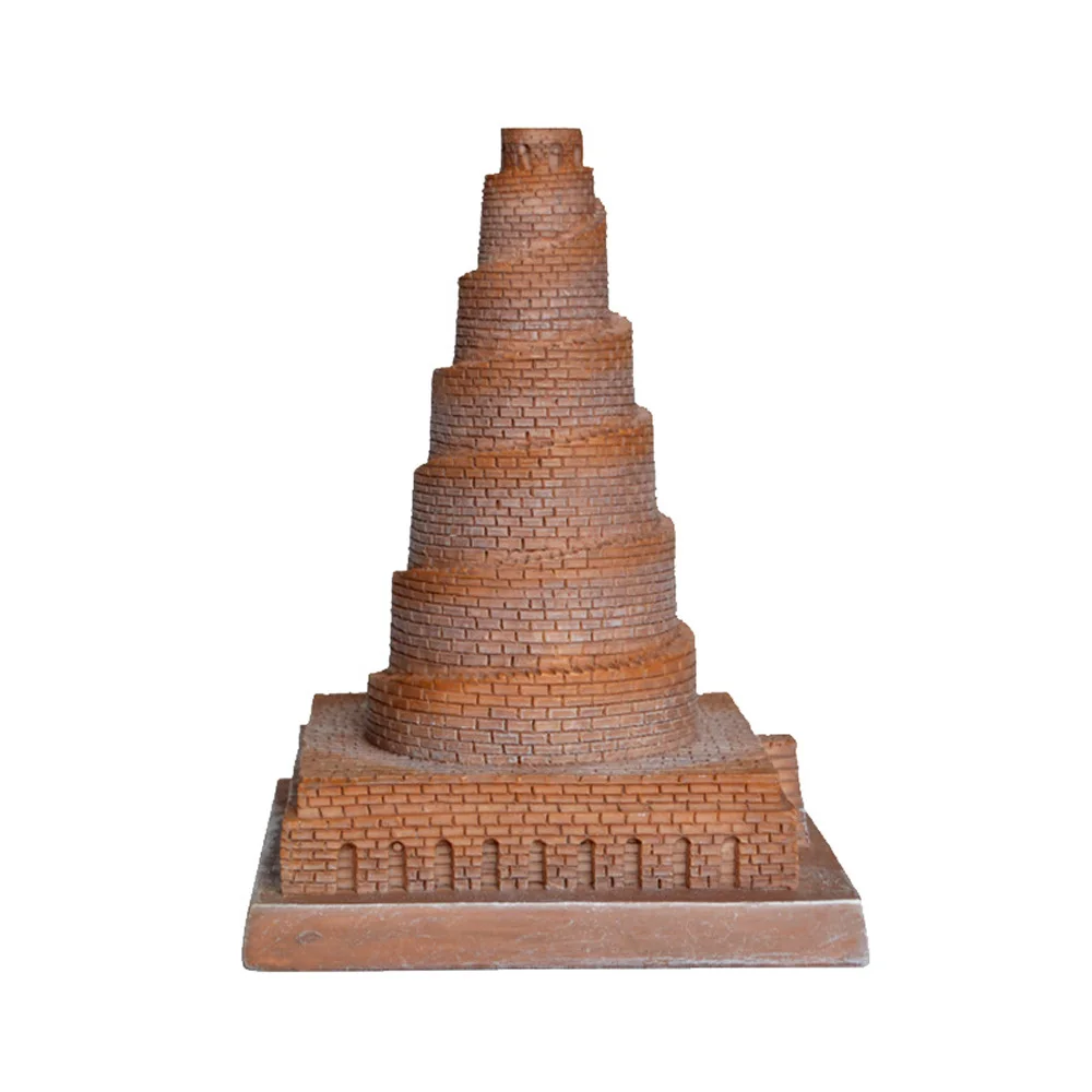 مبنى شهير عالمي إبداعي ، برج بابل العربي ، شخصية المملكة نيو بابيلونيا ، نموذج الحرف اليدوية ، مجموعة هدايا