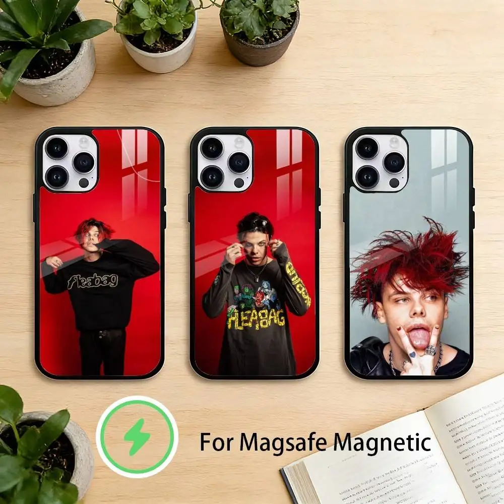 

Singer Y-Yungblud YB Phone Case For iPhone 17/16/15/14/13/12/Plus/Pro/Max for Magnetic Wireless Charging