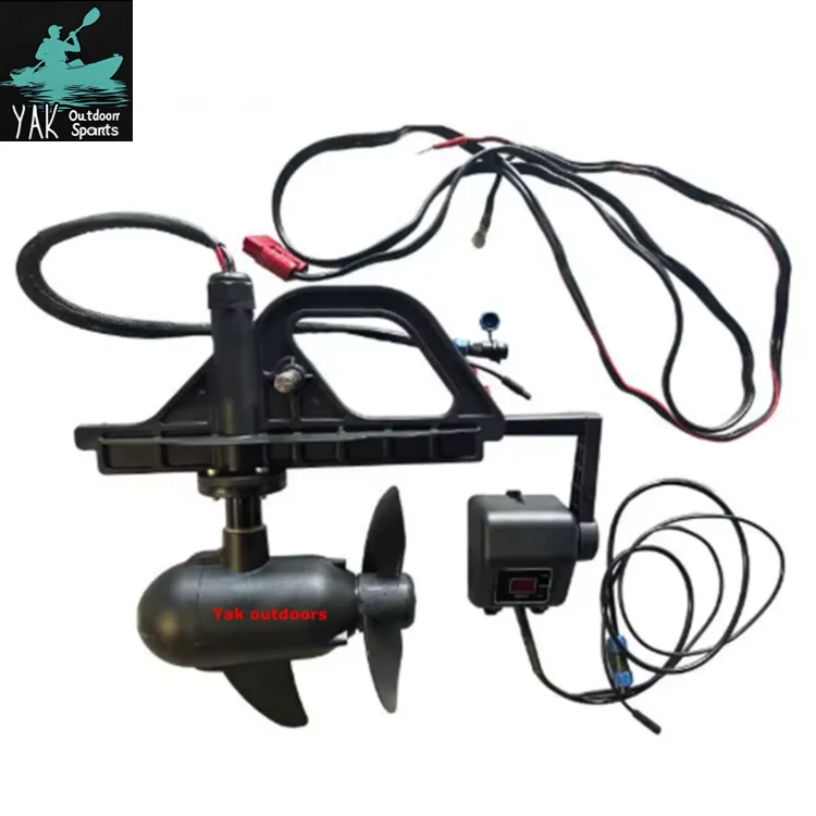 Yak 2026 New Aluminum Fishing Kayak Electric Outboard Motor 12V/24V Hybrid Brushless 55LBS-65LBS Infinitely Variable Speeds