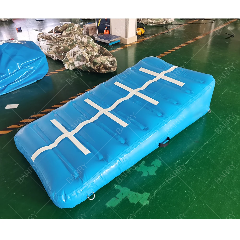 

Custom Size and Color Inflatable Air Track Triangle Tumbling Mat, Incline Air Track Wedge Ramp for Gymnastics Home Practice
