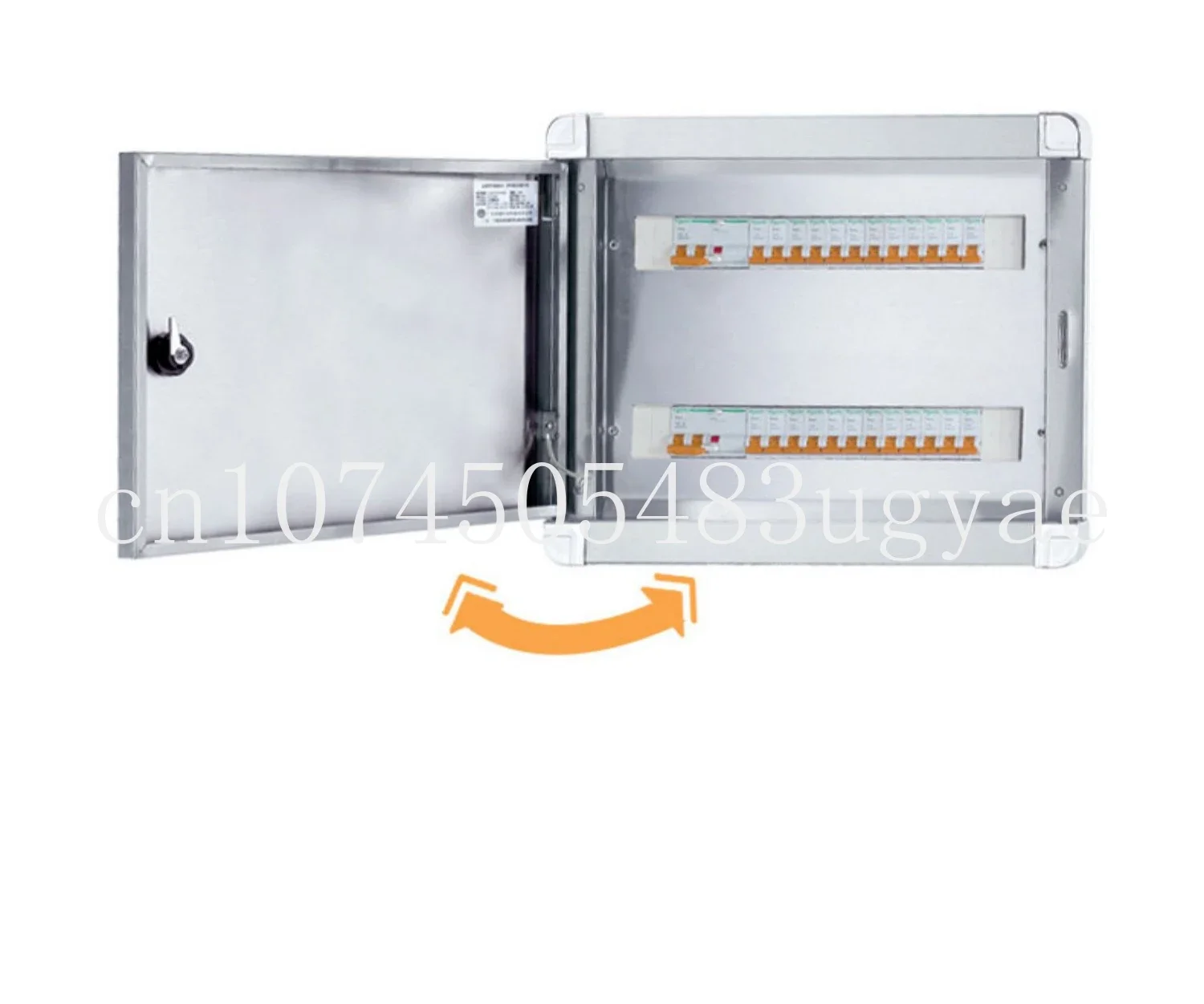 Double Row 304 Stainless Steel Distribution Box, Household Indoor 40 Position Strong Concealed Air Switch Box, Iron Bottom