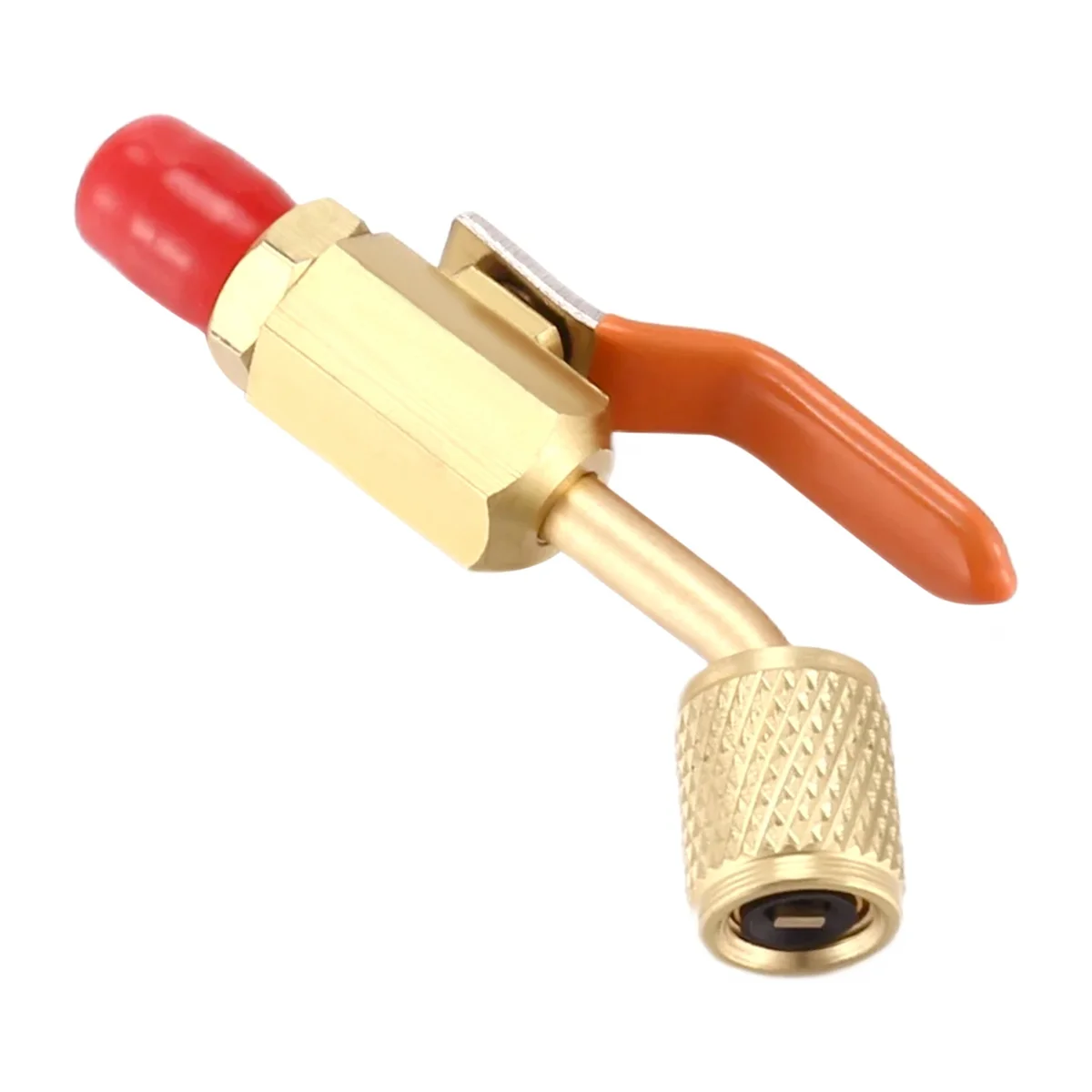 Neue Benutzer ~ R410a R134a Messing Absperrventil für A/C-Ladeschläuche HVAC 1/4 Zoll AC Kältemittel