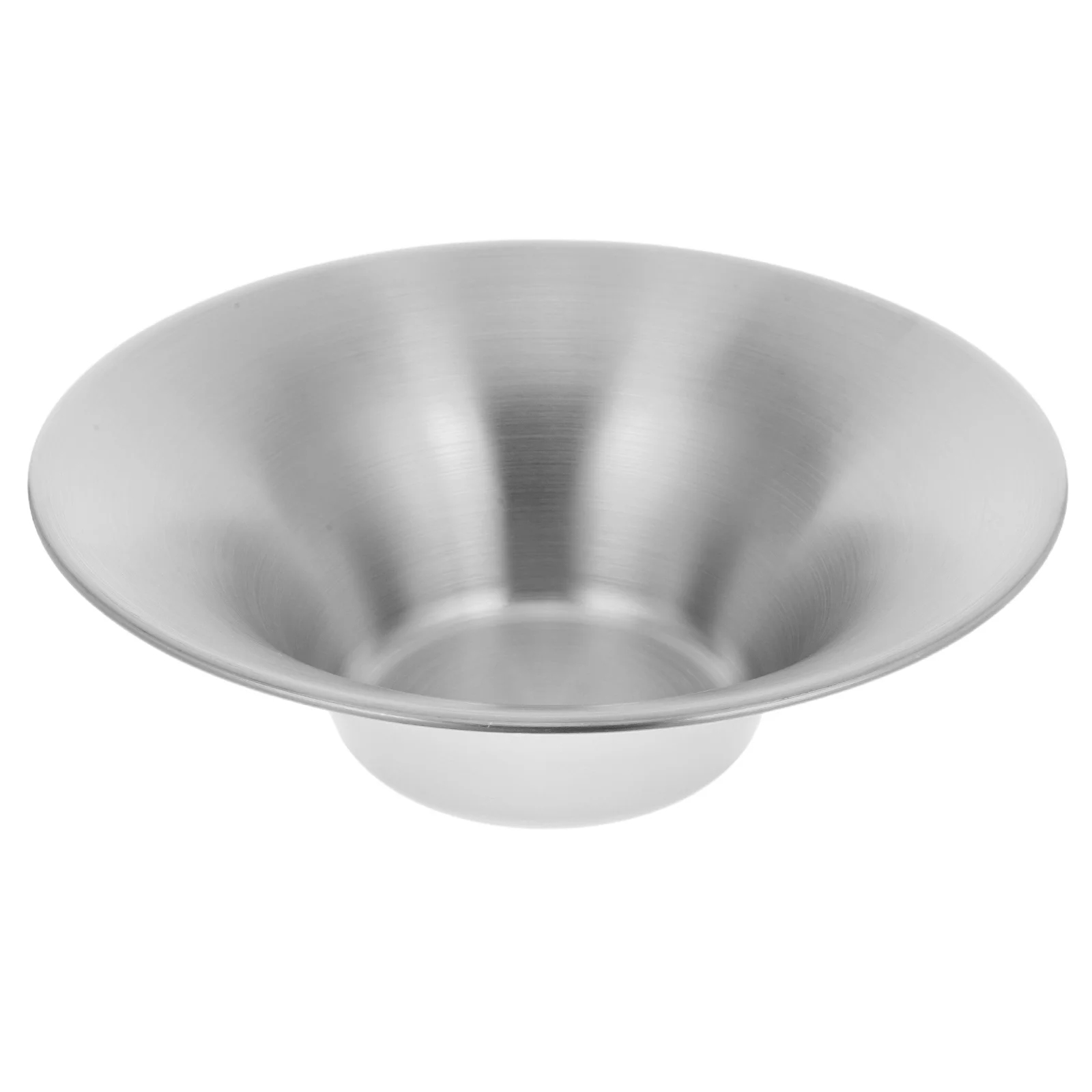 

Stainless Steel Salad Bowl Golden Trumpet Shape 25Cm Large Capacity Mixing Fruit Noodle Dessert Snack Serving Bowl for Family