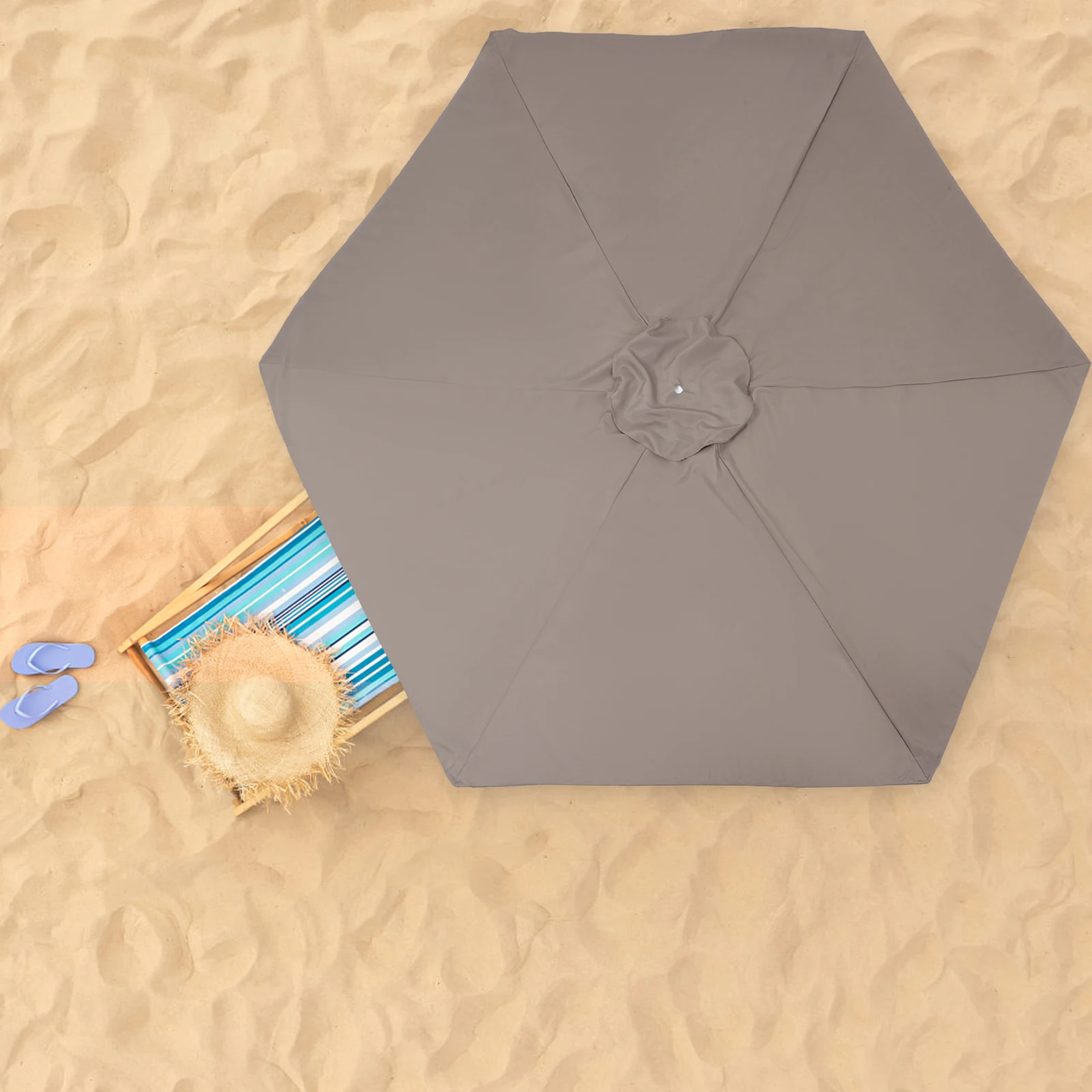 

Replace Canopy Cover Parasol Umbrella Daily Use Patio Fabric Replacement Outdoor Parts