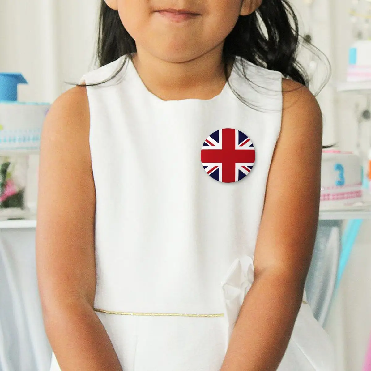 دبابيس مع علم المملكة المتحدة للولايات المتحدة الأمريكية ودبابيس للملابس ودبابيس للملابس وأزرار وبروش وهدايا للحبيبة #3