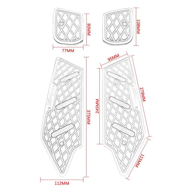 مبتكرة دراجة نارية مسند القدمين سبائك الألومنيوم المضادة للانزلاق مساند القدم دواسة القدم أوتاد لسيارات BMW C400X