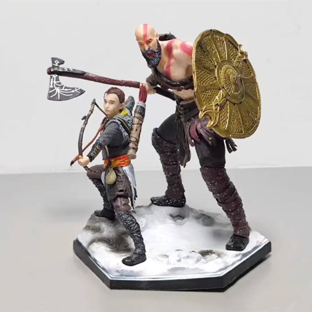

Фигурки Кратоса и Атреуса из God of War Ragnarok: Коллекционные игровые фигурки, аниме-фигурки, игрушки, куклы, подарки для демонстрации