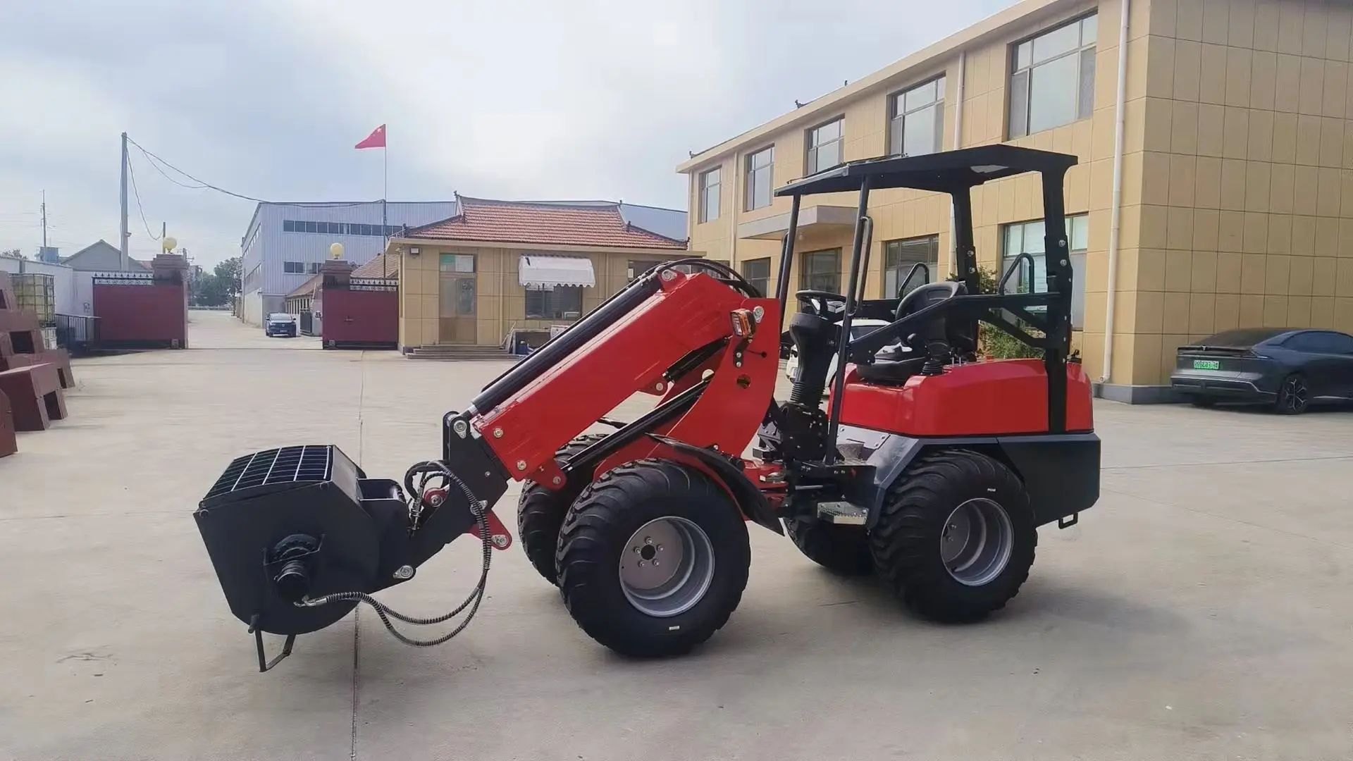 OEM Custom Telescopic Wheel Loader CE Euro 5 Compact Hydraulic Boom Loader for Heavy Duty Lifting and Material Handling