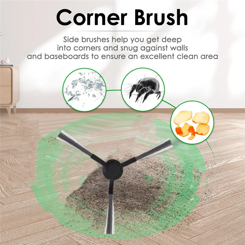 B59B-For Dreame L10s Ultra Gen 2/L30s Ultra 12 Pcs Side Brush Replacement Parts Sweeper Accessories