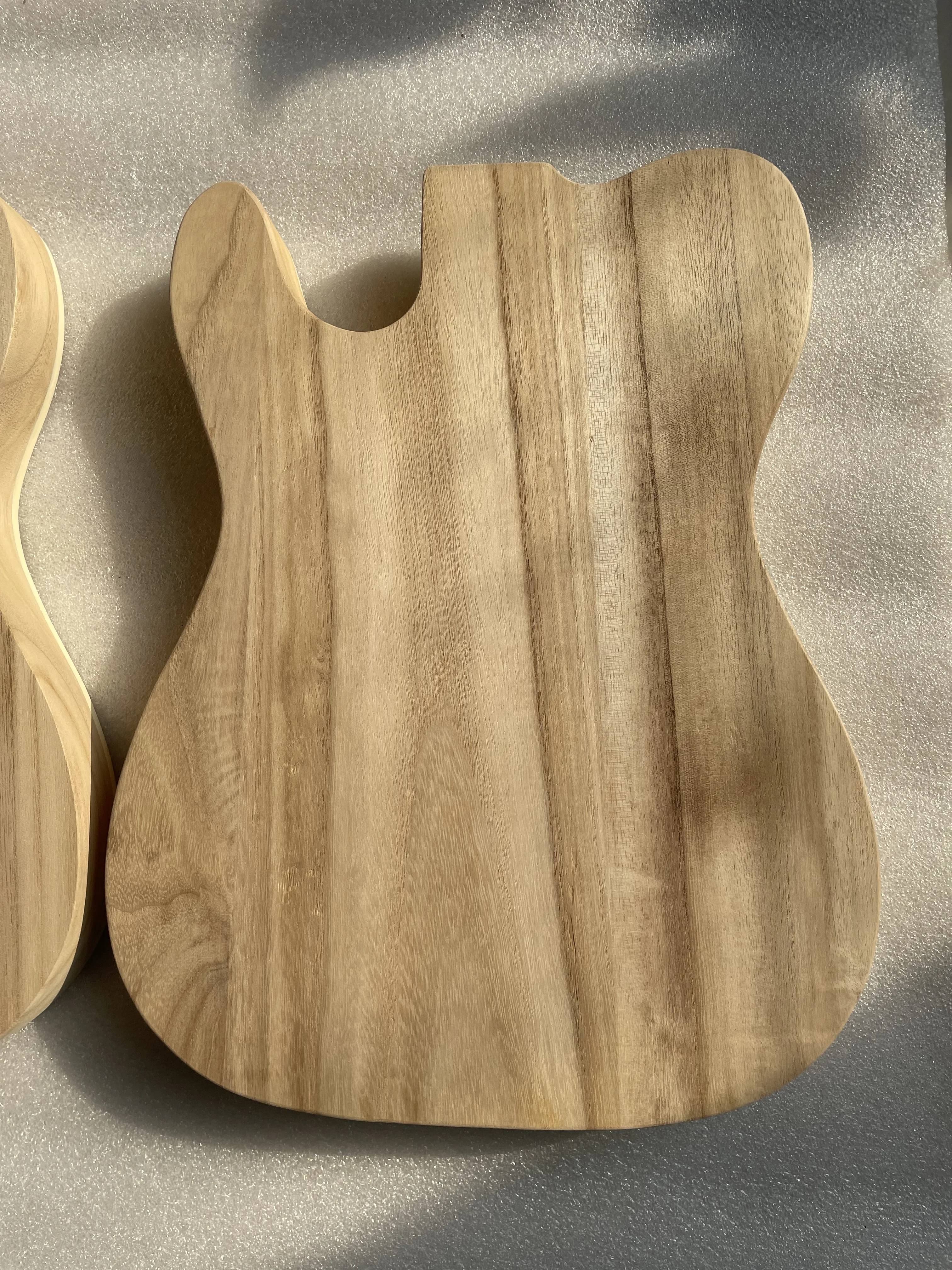 Unfinished Electric Guitar Body paulownia wood Plywood Veneer TL-T02 Guitarra Barrel for TL Style DIY Parts Guitar Accessories