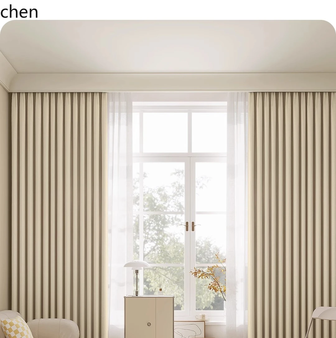HT Custom Blackout Curtains Thickened Bedroom High-End Full Fabric Cashmere Ready to ship and purchase with peace of mind