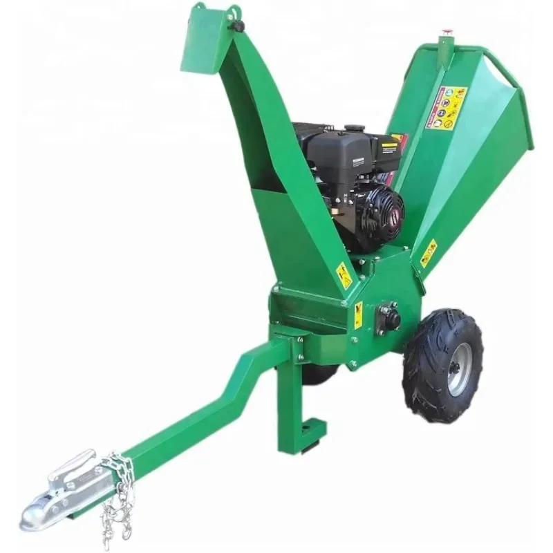 Big Wood Chipper Machine 6 Inch PTO 3-Point Hitch With Engine Motor And Pump-Oil Filter Crushers For Branches Wood Chipping