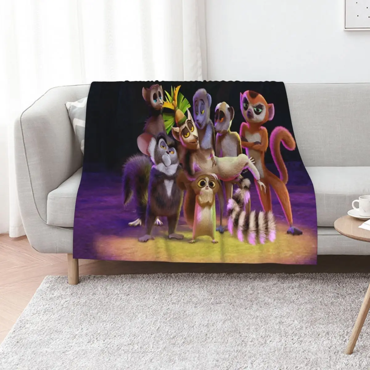 All Hail King Julien Throw Blanket Decoratives Vintage Blankets For Sofas Decorative Beds Polar Bed Blankets