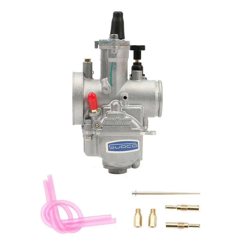 Motorcycle Carburetor  PW 21 24 26 28 30 32 34mm Carburetor With Power Jet For Keihin 2T 4T ATV Quad Go Kart 75-250cc Universal